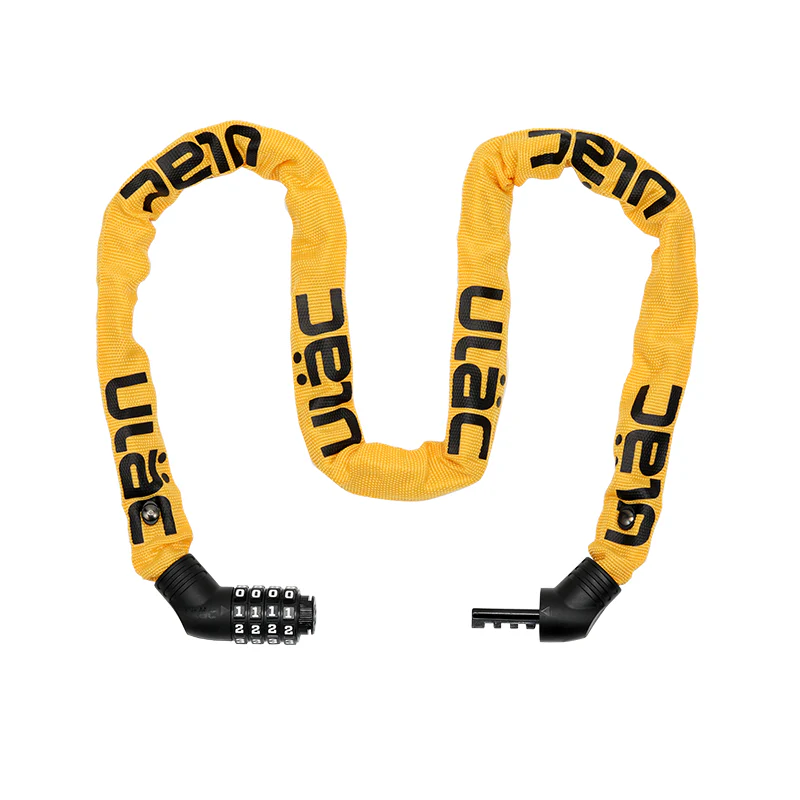 Велосипедный замок Ulac Street Fighter Steel Chain Lock Combo Bumblebee