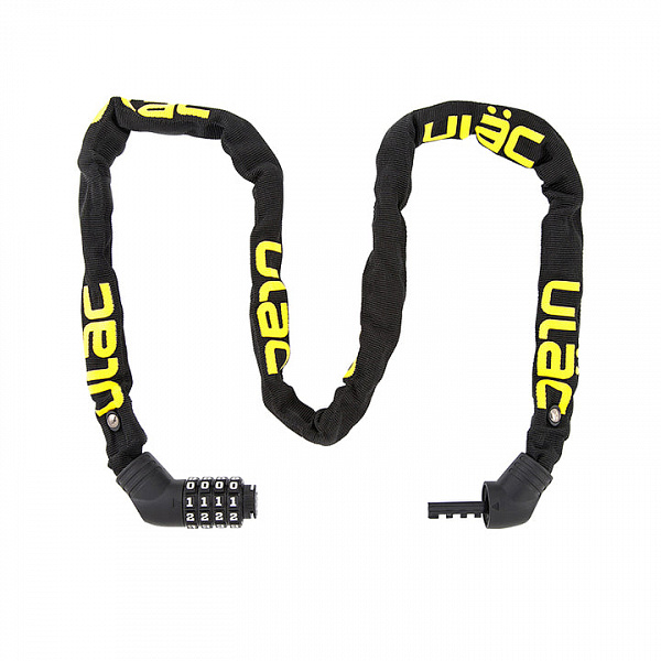 Велосипедный замок Ulac Street Fighter Steel Chain Lock Combo Black