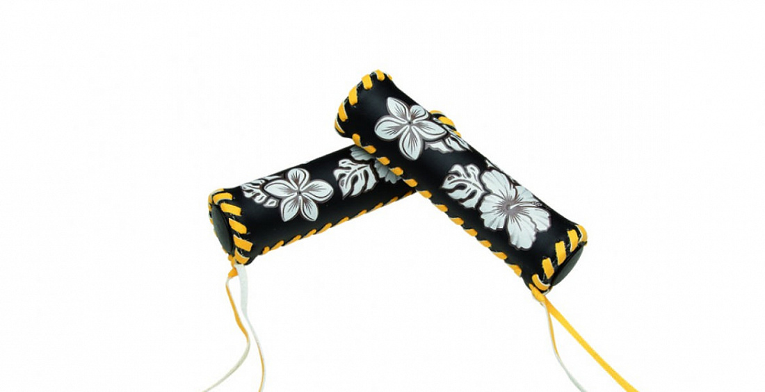 Грипсы Electra Hawaii Grips Long/Long Black/Yellow