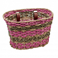 Корзина для велосипеда Electra Woven Palm Frond Basket Latte Blush