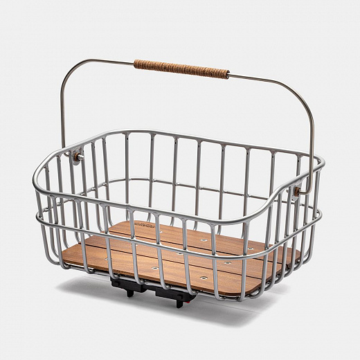 Корзина для велосипеда Brooks Peckham Low Basket Silver